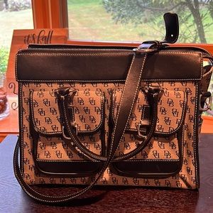 Donney and Bourke black shoulder strap bag